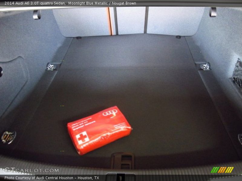 Moonlight Blue Metallic / Nougat Brown 2014 Audi A6 3.0T quattro Sedan