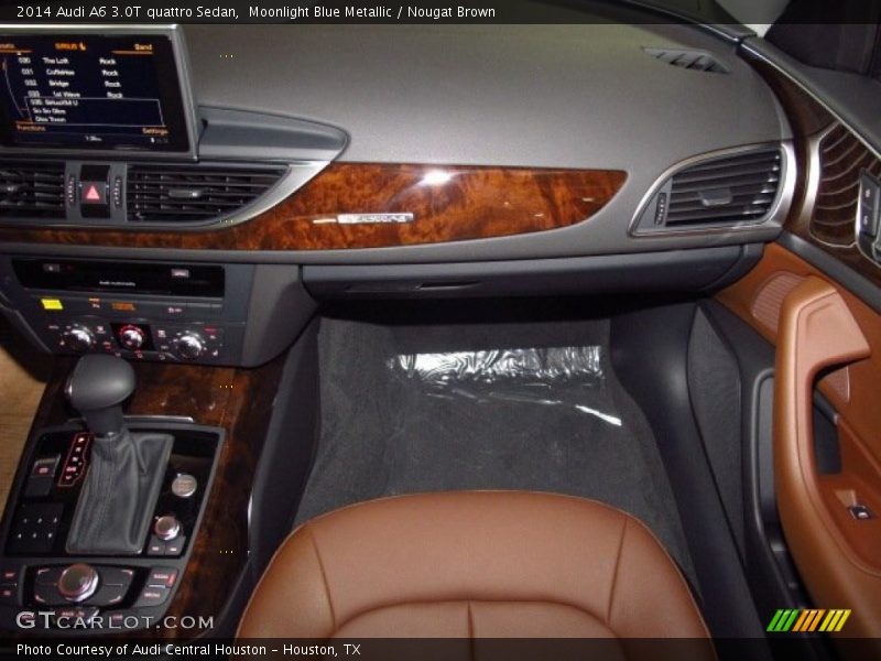 Moonlight Blue Metallic / Nougat Brown 2014 Audi A6 3.0T quattro Sedan