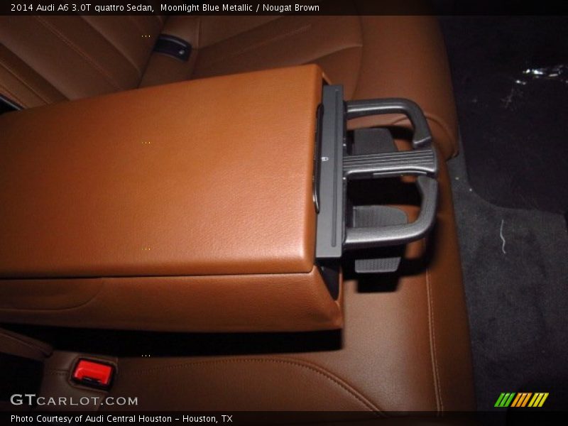Moonlight Blue Metallic / Nougat Brown 2014 Audi A6 3.0T quattro Sedan