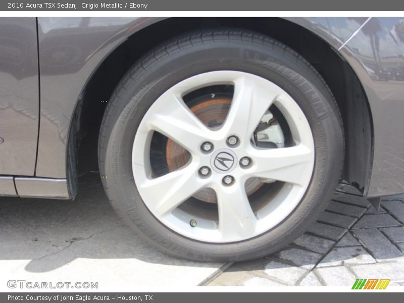 Grigio Metallic / Ebony 2010 Acura TSX Sedan