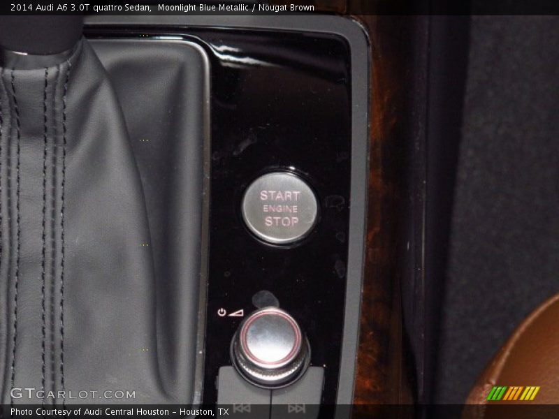 Moonlight Blue Metallic / Nougat Brown 2014 Audi A6 3.0T quattro Sedan