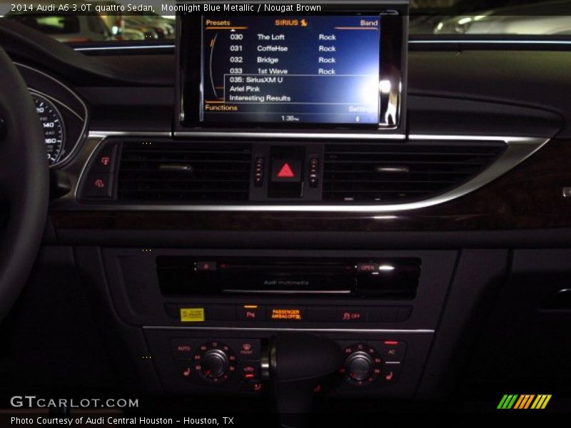 Moonlight Blue Metallic / Nougat Brown 2014 Audi A6 3.0T quattro Sedan