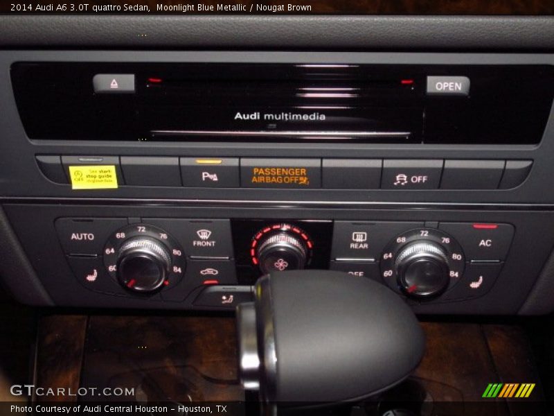 Moonlight Blue Metallic / Nougat Brown 2014 Audi A6 3.0T quattro Sedan