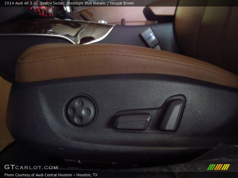 Moonlight Blue Metallic / Nougat Brown 2014 Audi A6 3.0T quattro Sedan