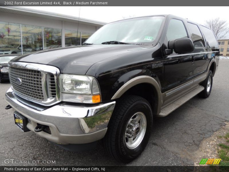Black / Medium Parchment 2002 Ford Excursion Limited 4x4