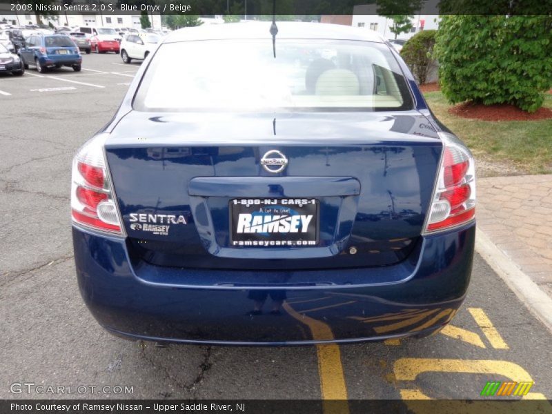 Blue Onyx / Beige 2008 Nissan Sentra 2.0 S