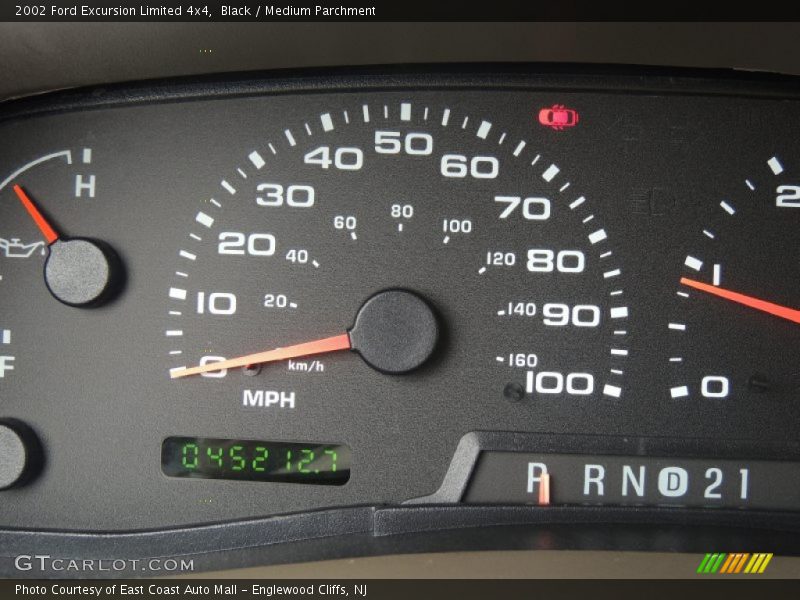 Black / Medium Parchment 2002 Ford Excursion Limited 4x4