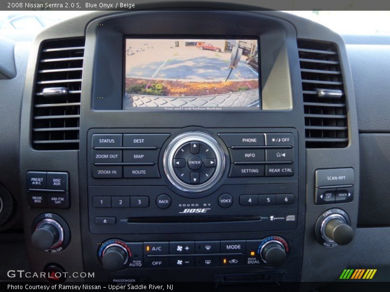 Blue Onyx / Beige 2008 Nissan Sentra 2.0 S