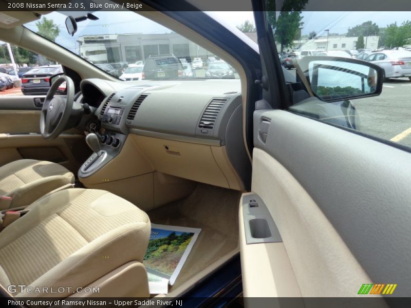 Blue Onyx / Beige 2008 Nissan Sentra 2.0 S