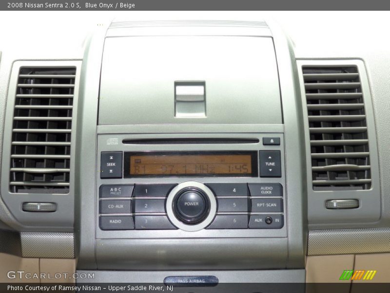 Blue Onyx / Beige 2008 Nissan Sentra 2.0 S