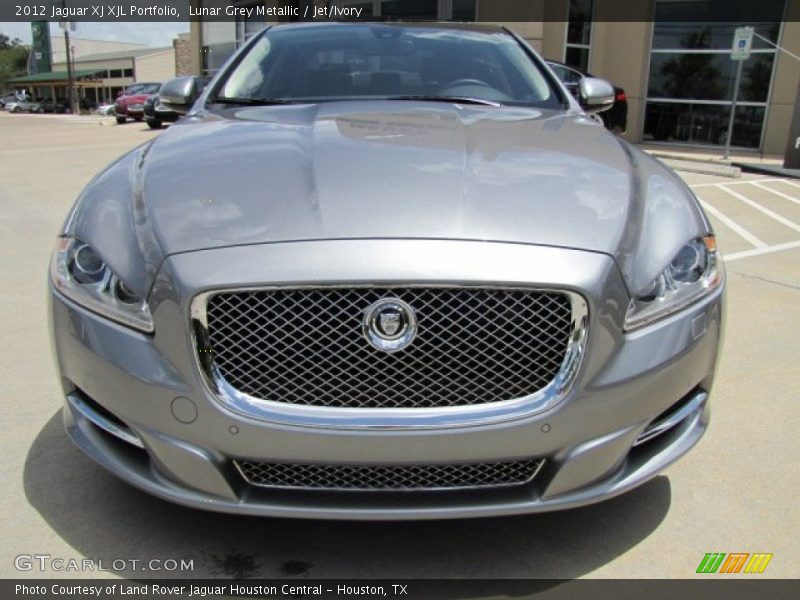 Lunar Grey Metallic / Jet/Ivory 2012 Jaguar XJ XJL Portfolio