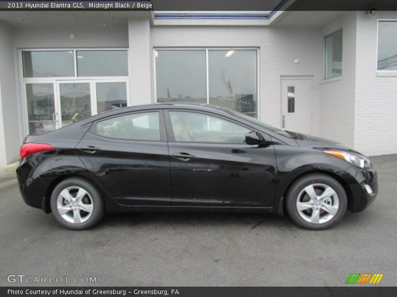 Midnight Black / Beige 2013 Hyundai Elantra GLS