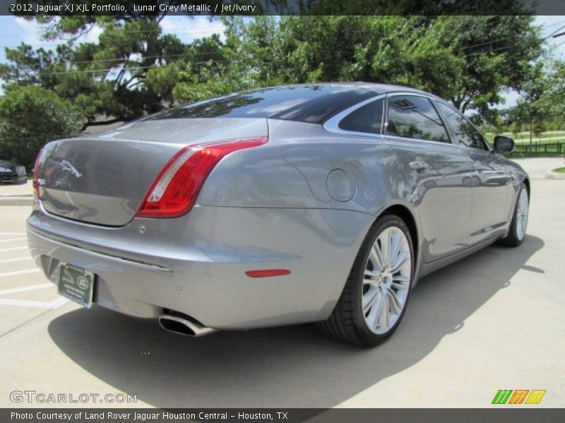 Lunar Grey Metallic / Jet/Ivory 2012 Jaguar XJ XJL Portfolio
