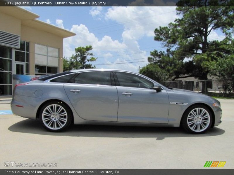 Lunar Grey Metallic / Jet/Ivory 2012 Jaguar XJ XJL Portfolio