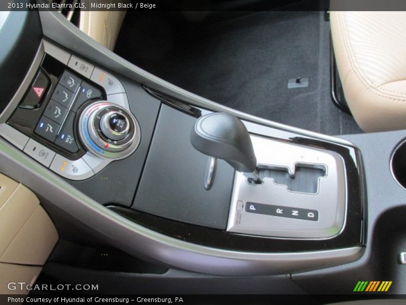 Midnight Black / Beige 2013 Hyundai Elantra GLS