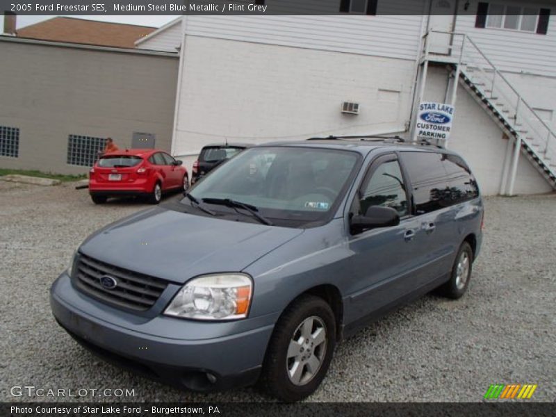 Medium Steel Blue Metallic / Flint Grey 2005 Ford Freestar SES