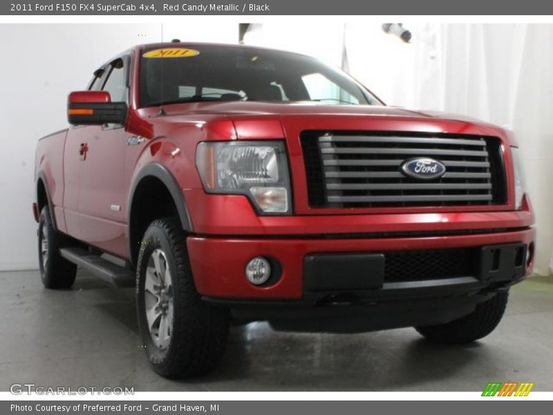 Red Candy Metallic / Black 2011 Ford F150 FX4 SuperCab 4x4