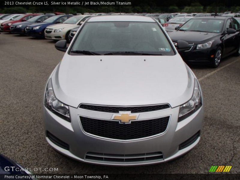 Silver Ice Metallic / Jet Black/Medium Titanium 2013 Chevrolet Cruze LS