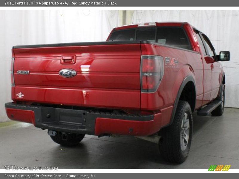 Red Candy Metallic / Black 2011 Ford F150 FX4 SuperCab 4x4