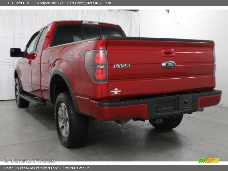 Red Candy Metallic / Black 2011 Ford F150 FX4 SuperCab 4x4