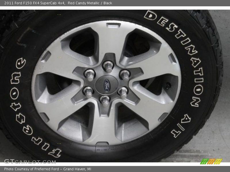 Red Candy Metallic / Black 2011 Ford F150 FX4 SuperCab 4x4