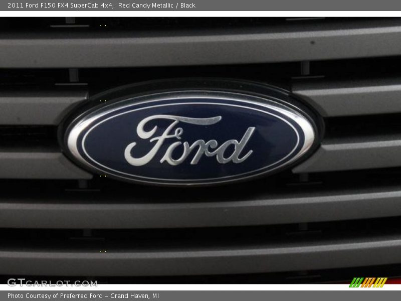Red Candy Metallic / Black 2011 Ford F150 FX4 SuperCab 4x4