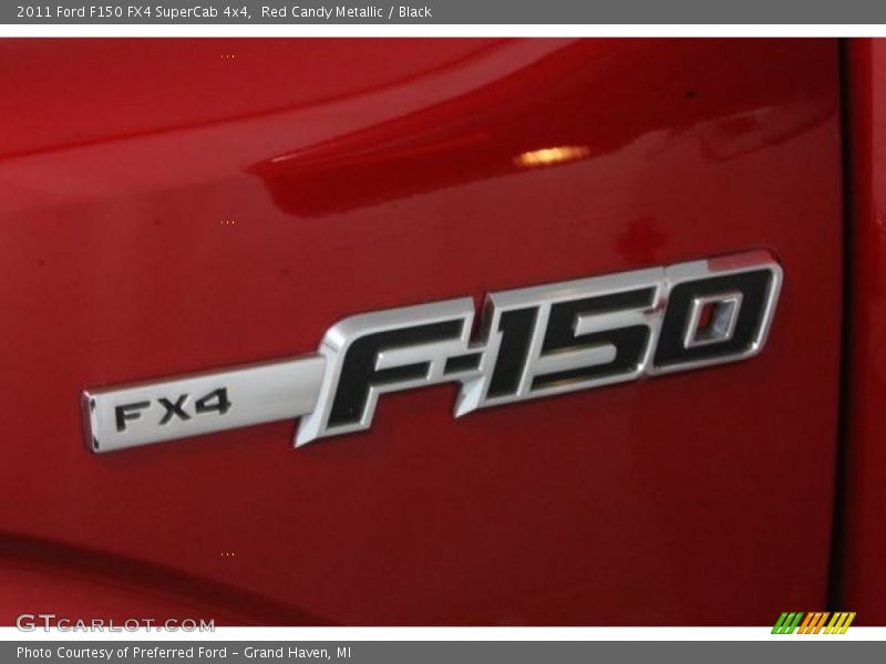 Red Candy Metallic / Black 2011 Ford F150 FX4 SuperCab 4x4