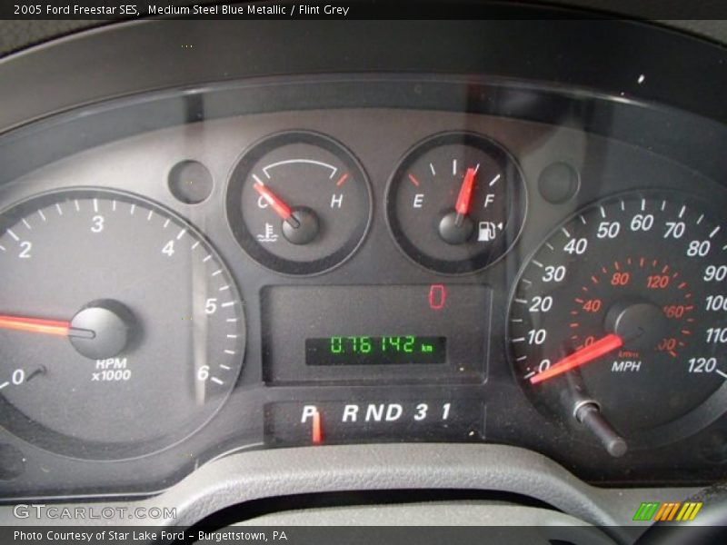 Medium Steel Blue Metallic / Flint Grey 2005 Ford Freestar SES