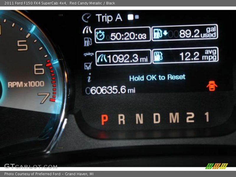 Red Candy Metallic / Black 2011 Ford F150 FX4 SuperCab 4x4