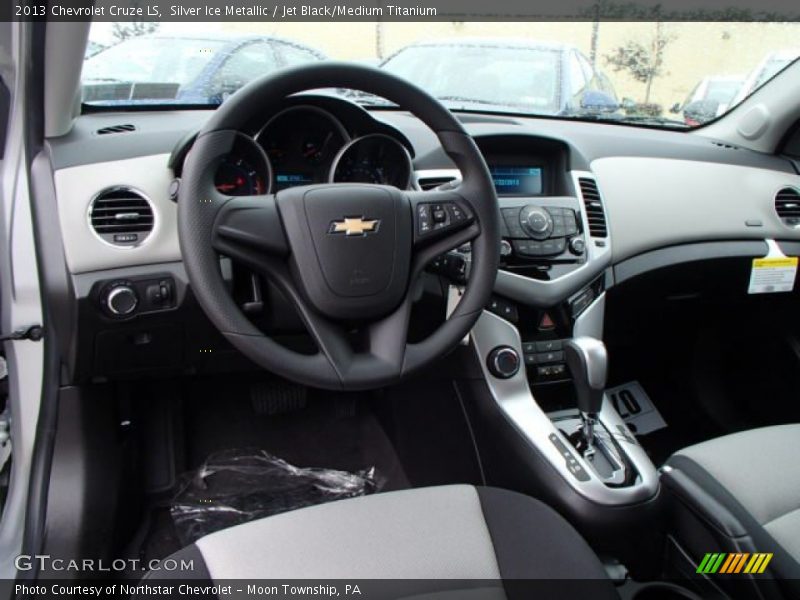 Silver Ice Metallic / Jet Black/Medium Titanium 2013 Chevrolet Cruze LS