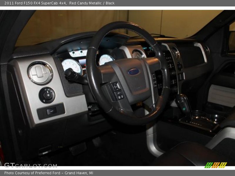 Red Candy Metallic / Black 2011 Ford F150 FX4 SuperCab 4x4