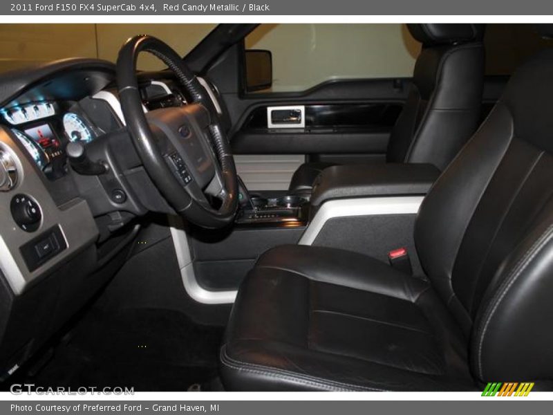Red Candy Metallic / Black 2011 Ford F150 FX4 SuperCab 4x4
