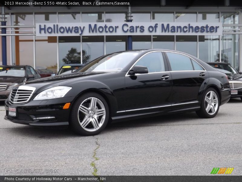 Black / Cashmere/Savanna 2013 Mercedes-Benz S 550 4Matic Sedan