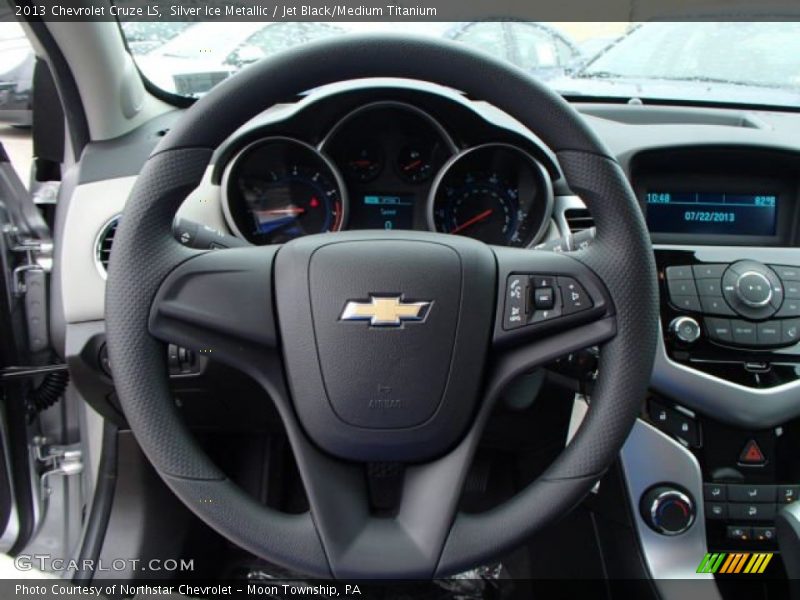 Silver Ice Metallic / Jet Black/Medium Titanium 2013 Chevrolet Cruze LS