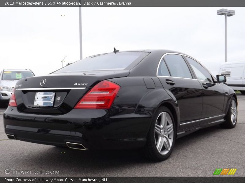 Black / Cashmere/Savanna 2013 Mercedes-Benz S 550 4Matic Sedan