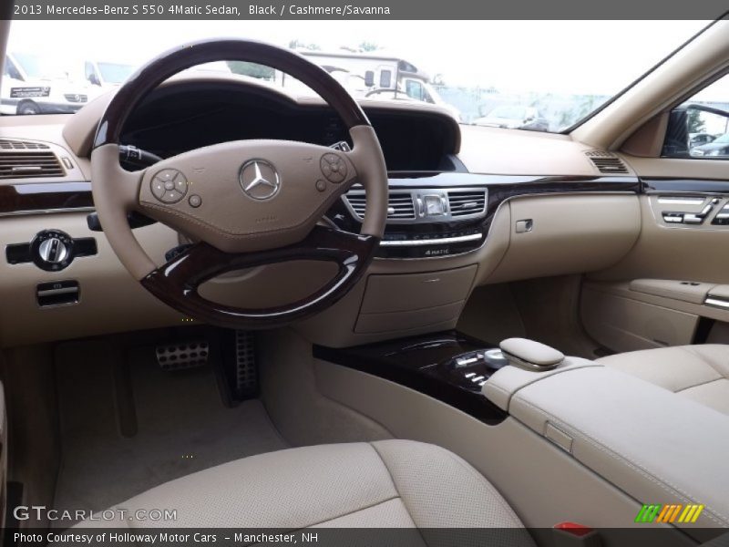 Black / Cashmere/Savanna 2013 Mercedes-Benz S 550 4Matic Sedan