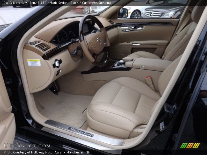 Black / Cashmere/Savanna 2013 Mercedes-Benz S 550 4Matic Sedan