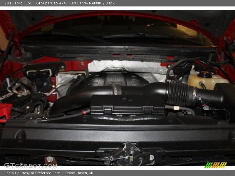 Red Candy Metallic / Black 2011 Ford F150 FX4 SuperCab 4x4