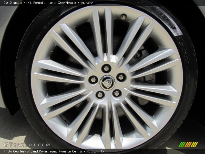 Lunar Grey Metallic / Jet/Ivory 2012 Jaguar XJ XJL Portfolio