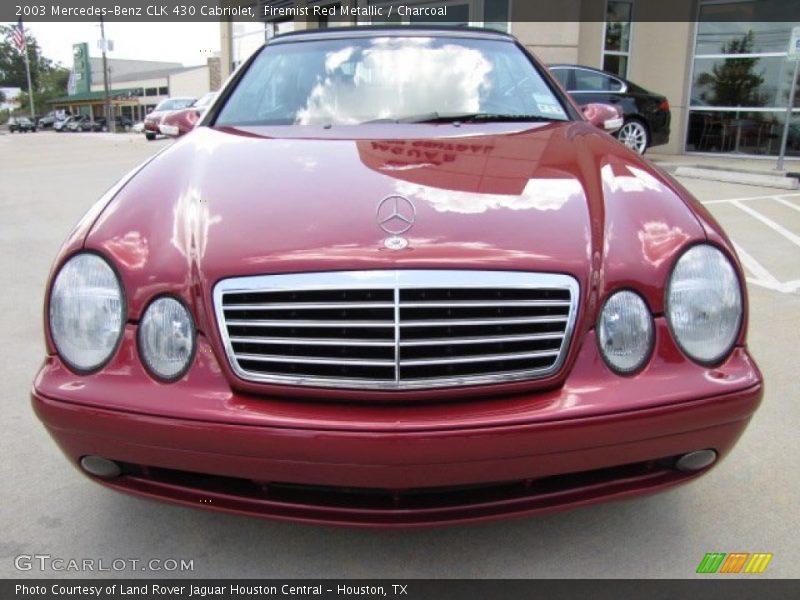 Firemist Red Metallic / Charcoal 2003 Mercedes-Benz CLK 430 Cabriolet