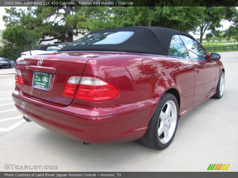 Firemist Red Metallic / Charcoal 2003 Mercedes-Benz CLK 430 Cabriolet