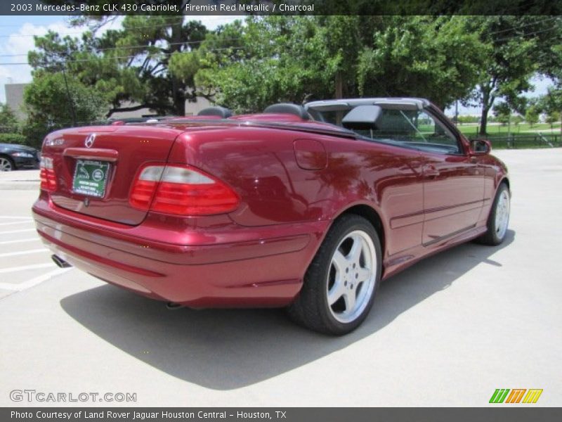 Firemist Red Metallic / Charcoal 2003 Mercedes-Benz CLK 430 Cabriolet