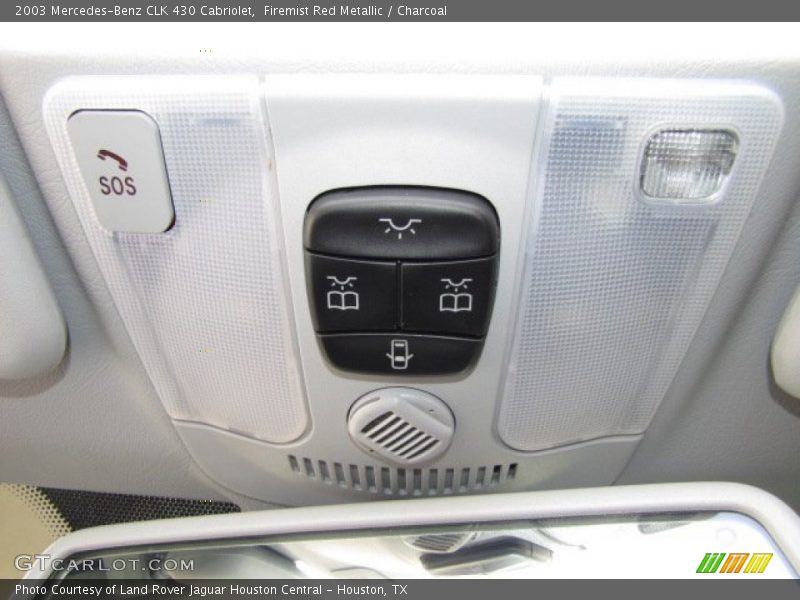 Firemist Red Metallic / Charcoal 2003 Mercedes-Benz CLK 430 Cabriolet