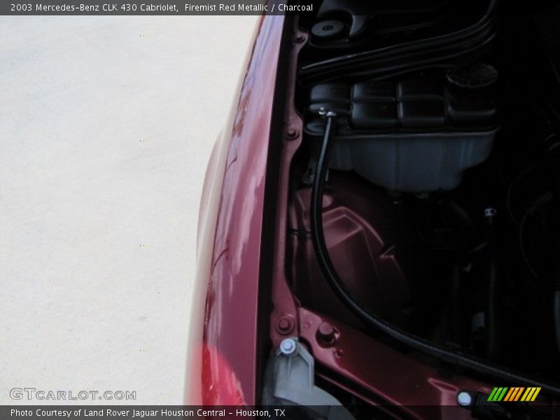 Firemist Red Metallic / Charcoal 2003 Mercedes-Benz CLK 430 Cabriolet