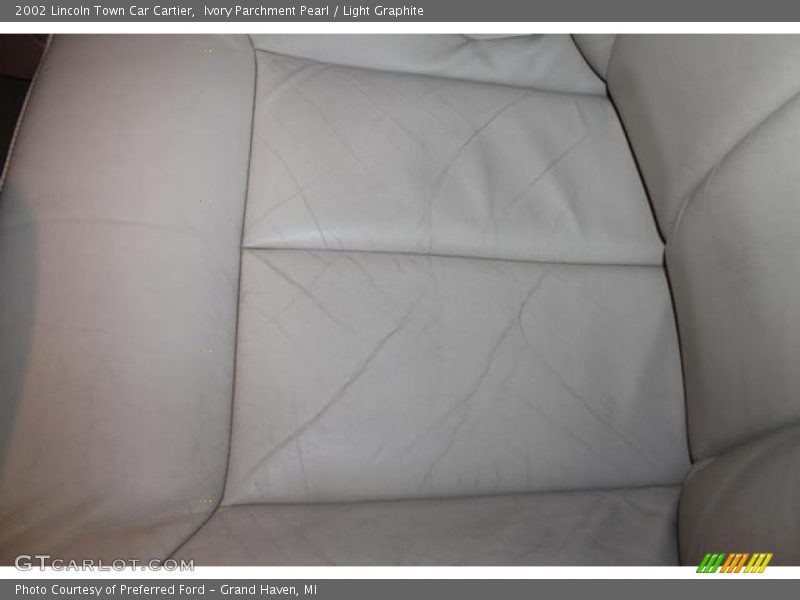 Ivory Parchment Pearl / Light Graphite 2002 Lincoln Town Car Cartier