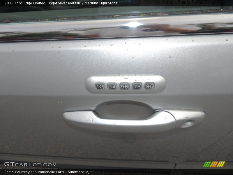 Ingot Silver Metallic / Medium Light Stone 2013 Ford Edge Limited