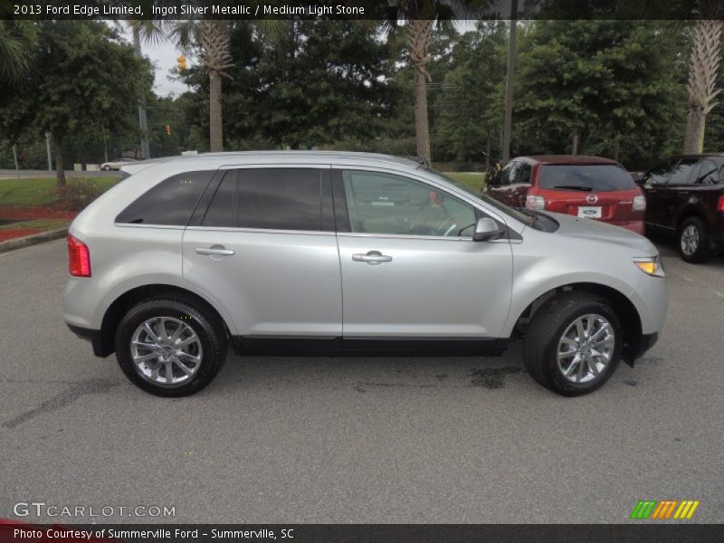 Ingot Silver Metallic / Medium Light Stone 2013 Ford Edge Limited