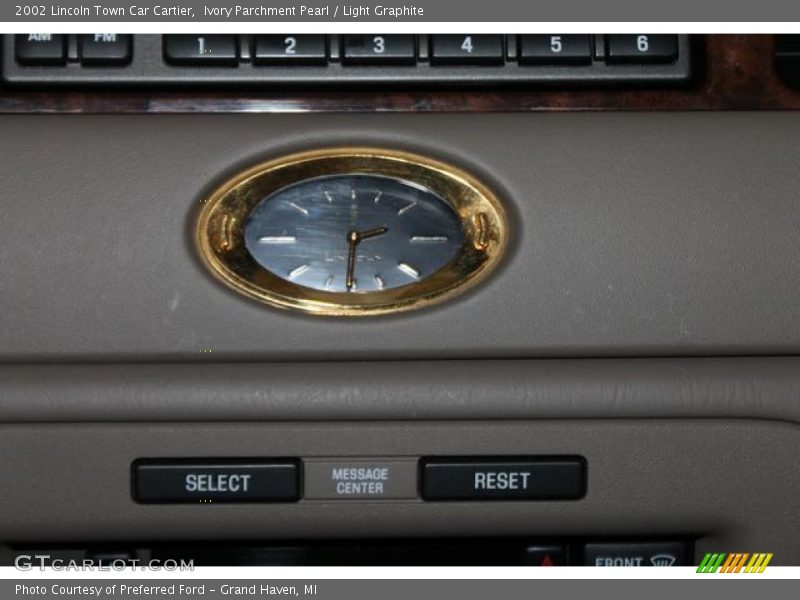 Ivory Parchment Pearl / Light Graphite 2002 Lincoln Town Car Cartier