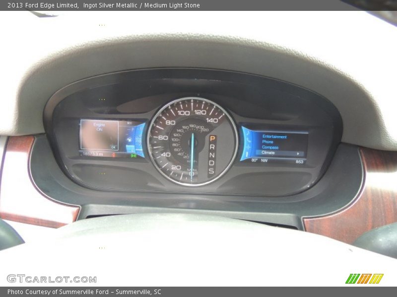 Ingot Silver Metallic / Medium Light Stone 2013 Ford Edge Limited