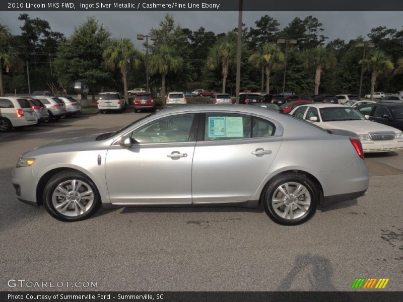 Ingot Silver Metallic / Cashmere/Fine Line Ebony 2010 Lincoln MKS FWD